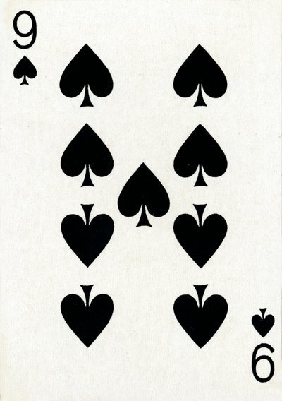 9 de espadas de um baralho de cartas de baralho Goodall & Son Ltd., c1940 de Unbekannt