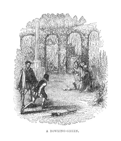 Um boliche-verde, c1870 de Unbekannt