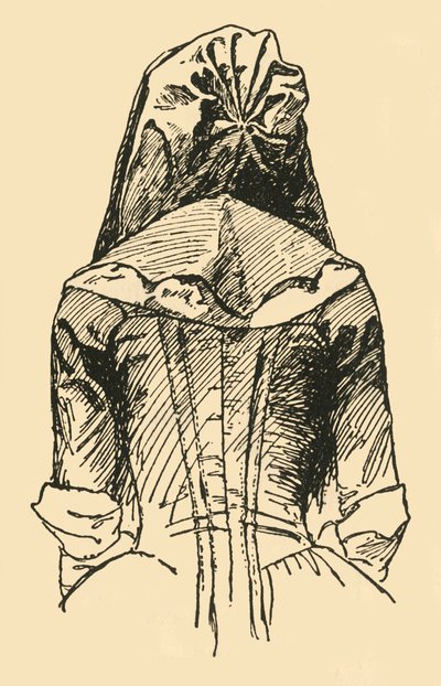 Camlet Hood, tirada de uma peça de roupa original, c1702, 1937. de Unbekannt