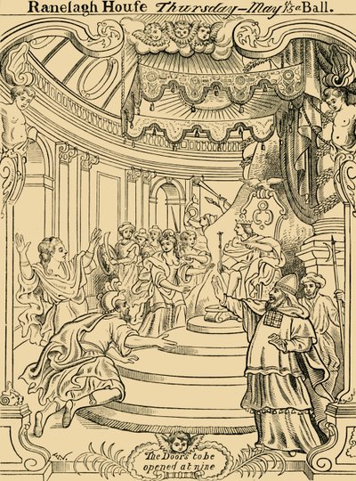 Um cartão de convite para Ranelagh, c1876. de Unbekannt