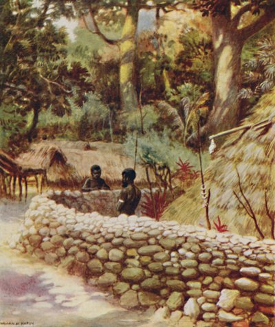 A Chiefs House, New Hebrides, 1923. de Unbekannt
