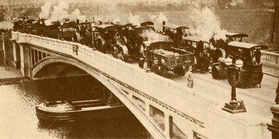 Uma ponte de concreto através da Tamisa em Caversham, c1930. de Unbekannt