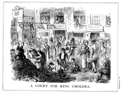 Corte para o rei Cólera, 1852 de Unbekannt