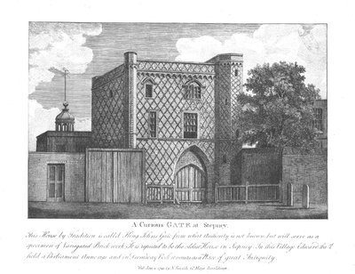 Um portão curioso em Stepney, 1791 de Unbekannt