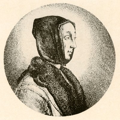 Uma senhora holandesa de capuz e capuz de pele, meados do século XVII, 1937. de Unbekannt