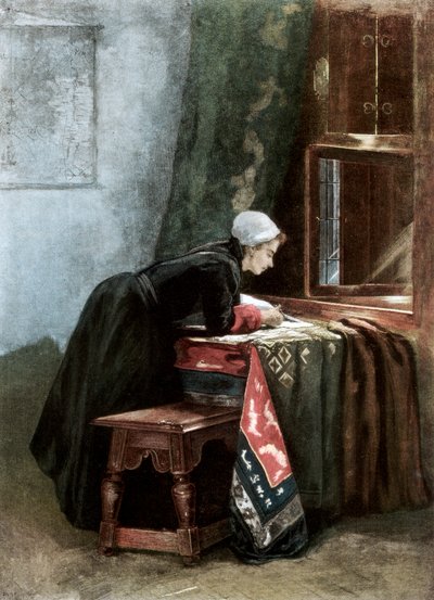 Um pano de corte holandês, 1889 de Unbekannt