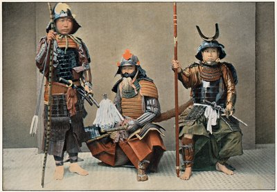 Um grupo de samurais, c1890 de Unbekannt