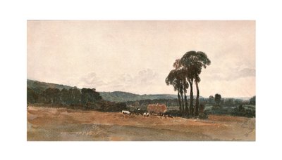 Uma cena da colheita - um esboço ao ar livre, c1900. de Unbekannt