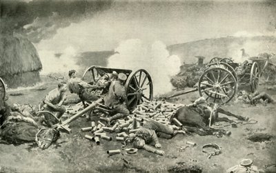 Um feito heróico da artilharia de cavalo real perto de Compiègne, 1919. de Unbekannt