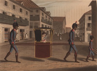 Uma senhora que vai visitar, 1816. de Unbekannt