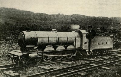 Uma locomotiva do theRavenglass e da estrada de ferro de Eskdale, c1930. de Unbekannt