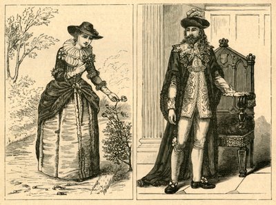 Um lorde prefeito e sua senhora do meio do século XVII, 1897. de Unbekannt