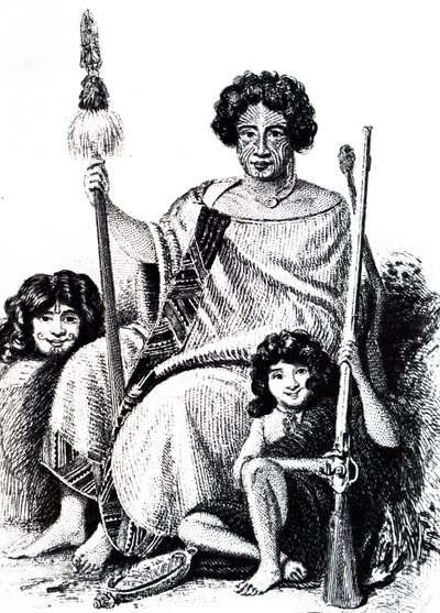 Um Maori Chieftain de Unbekannt
