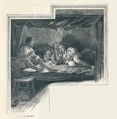 Uma noite em um covil de ópio, 1891 de Unbekannt
