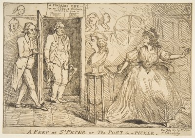 A Peep at St. Peter or The Poet in a Pickle, 23 de julho de 1789. de Unbekannt