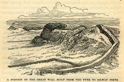Porção da Grande Muralha Construída desde Tyne até Solway Firth pelo Imperador Adriano em 121 dC de Unbekannt