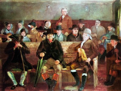 Uma reunião Quaker, 1839 de Unbekannt