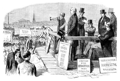Uma demonstração da Lei da Reforma, Birmingham, West Midlands, c1832 c1895 de Unbekannt