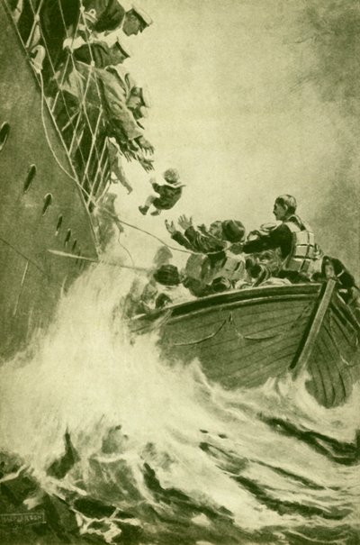 Um resgate no mar, c1930. de Unbekannt