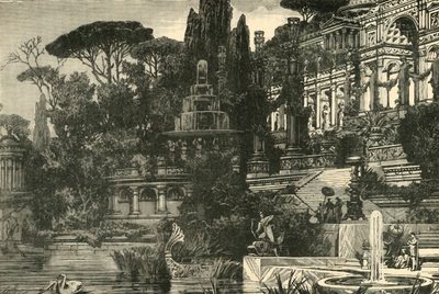 Uma vila romana, 1890. de Unbekannt