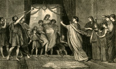 Um casamento romano. - Brides Home Coming, 1881. de Unbekannt