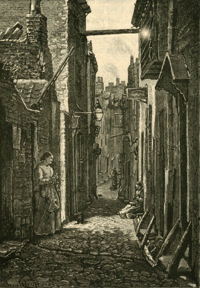 A Row, Yarmouth, 1898. de Unbekannt