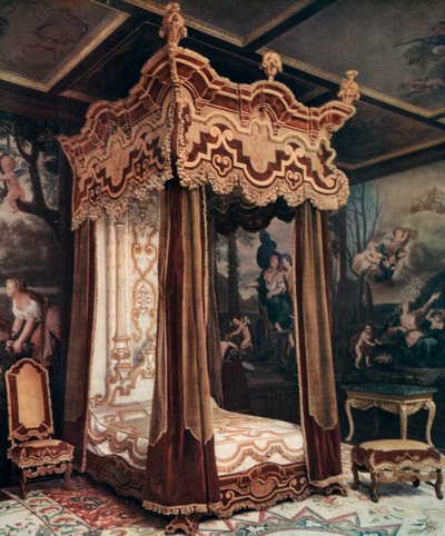 Uma cama real, 1910 de Unbekannt