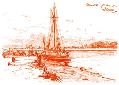 Um esboço em Walberswick, 1899 de Unbekannt