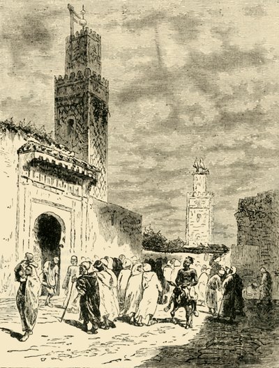 A Street in Fez, 1890.    de Unbekannt