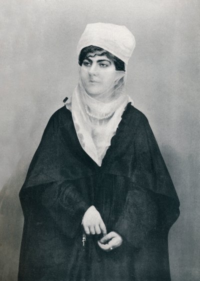 Uma senhora turca em traje ao ar livre, 1912 de Unbekannt
