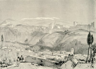 Uma vista do Alhambra do Albaycin, século XIX, 1907. de Unbekannt