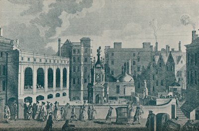 Uma vista dos banhos do rei e do Queens e a grande sala das bombas em Bath, 1907 de Unbekannt
