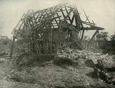 Uma vila na frente ocidental, 1919. de Unbekannt