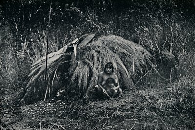 Uma cabana Yaghan em Fuegia, 1911 de Unbekannt
