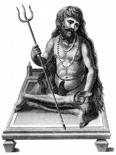 Um iogue meditando, 1811 de Unbekannt