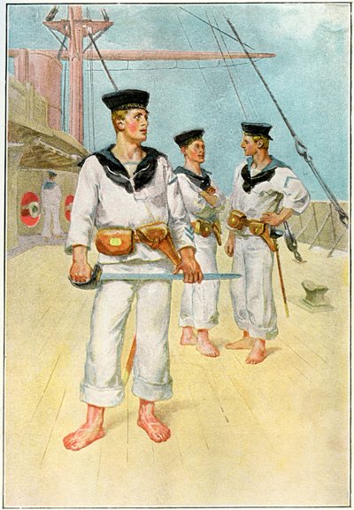 Uma festa de embarque, c1890-c1893 de Unbekannt