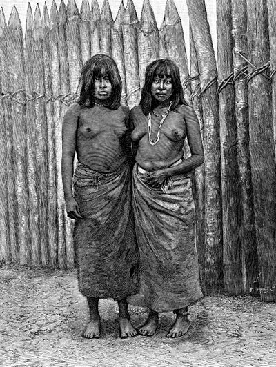 Duas mulheres indianas do Gran Chaco, América do Sul, 1895 de Unbekannt