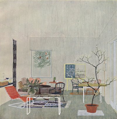 Um design para um Gartenraum de Georg Steinklammer de Viena, 1935 de Unbekannt