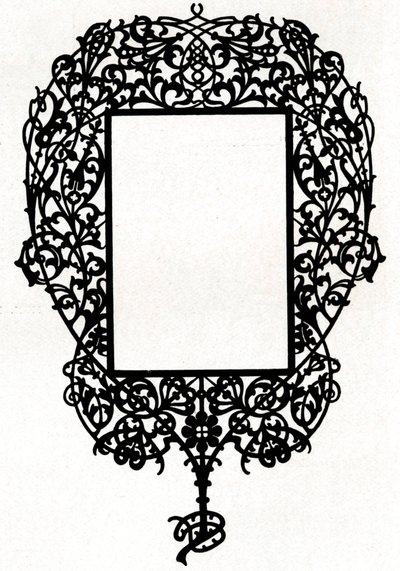 Um design para uma moldura para retrato intitulada Armiger, 1898. de Unbekannt