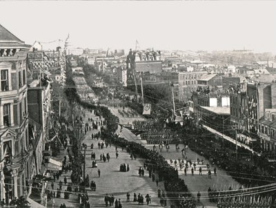Um dia de festa na capital americana, Washington DC, EUA, 1895. de Unbekannt