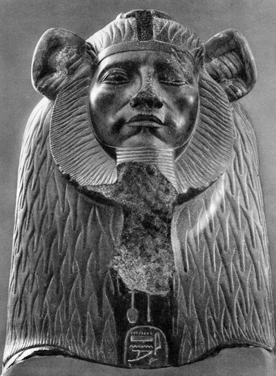 Uma esfinge de granito do rei Amenemhat III, c1820 aC 1936 de Unbekannt