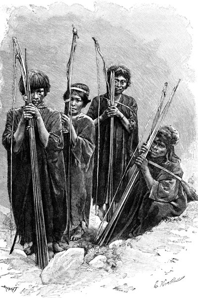 Um grupo de Antis Ashaninkas, Peru, 1895 de Unbekannt