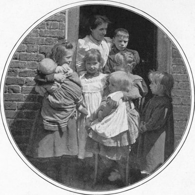Um pequeno grupo feliz, Londres, c1901 1901 de Unbekannt