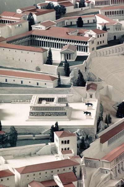 Um modelo da antiga cidade grega de Pergamon de Unbekannt