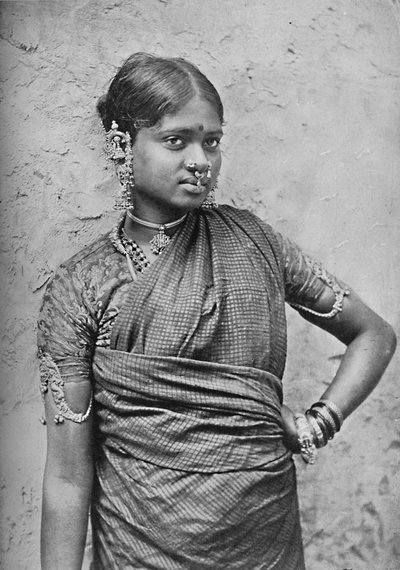 Uma menina nautch, Presidência de Madras, 1902 de Unbekannt