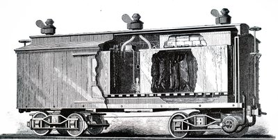 Um vagão ferroviário refrigerado. de Unbekannt