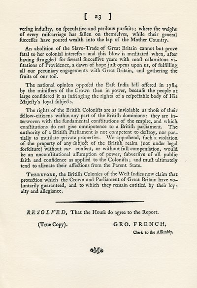Uma crítica ao assunto do comércio de escravos, 1789 1965 de Unbekannt