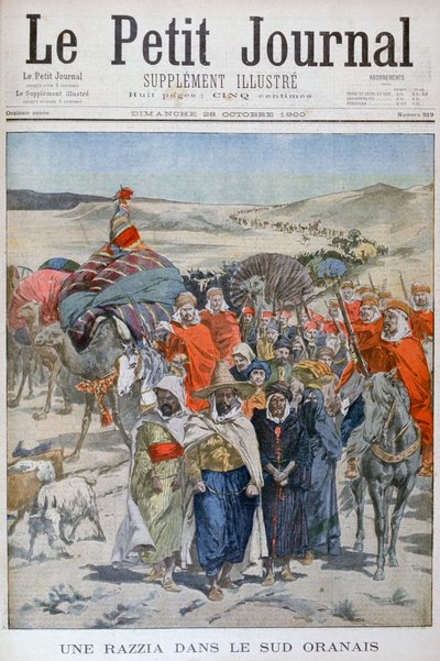 Um round up no sul de Oranais, Argélia, 1900 de Unbekannt