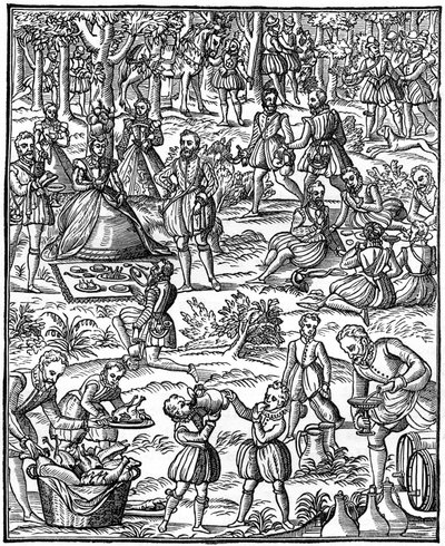 Um piquenique real, 1575, 1910 de Unbekannt