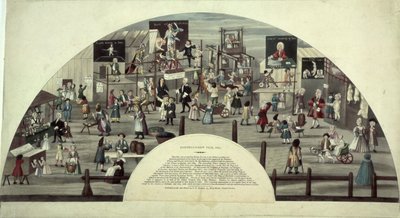 Uma cena da Feira de Bartolomeu, século XVIII de Unbekannt